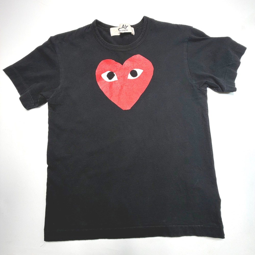 Comme des Garcons PLAY Heart Tee Black Mens M Japan